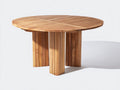 Table de jardin - Teck - 180 x 180 x 75 cm - Naturel - Style contemporain