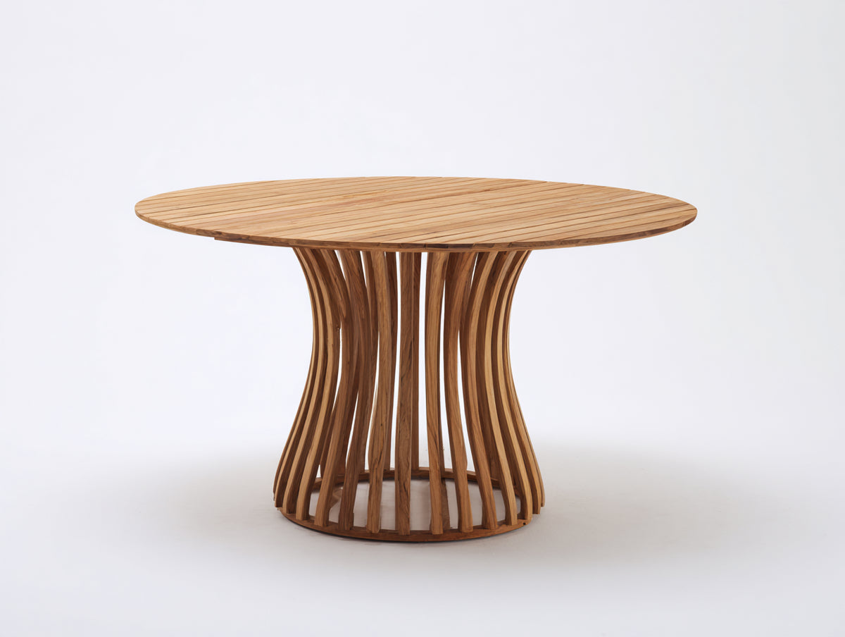 Table de jardin - Teck - 150 x 150 x 75 cm - Naturel - Style contemporain