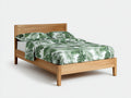 Lit double - Chêne - 220 x 180 x 105 cm - Bois naturel - Style scandinave