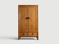 Armoire - Bois - 100 x 50 x 180 cm - Bois naturel - Style vintage