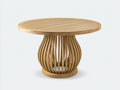 Table de jardin - Teck - 150 x 150 x 75 cm - Naturel - Style contemporain