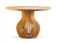 Table de jardin - Teck - 140 x 140 x 75 cm - Naturel - Style contemporain
