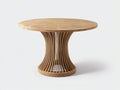 Table de jardin - Teck - 130 x 130 x 75 cm - Naturel - Style contemporain