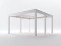 Tonnelle de jardin - Métal - 400 x 300 x 250 cm - Blanc - Style moderne