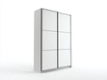 Armoire - Bois - 160 x 60 x 200 cm - Blanc - Style moderne