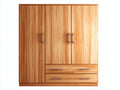 Armoire - Bois - 180 x 60 x 200 cm - Bois naturel - Style contemporain