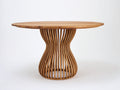 Table de jardin - Teck - 160 x 160 x 75 cm - Naturel - Style contemporain