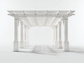 Tonnelle de jardin - Métal - 500 x 400 x 300 cm - Blanc - Style classique ornemental