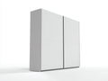 Armoire - Bois - 180 x 60 x 200 cm - Blanc - Style moderne