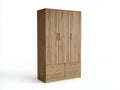 Armoire - Bois - 160 x 60 x 200 cm - Bois clair - Style contemporain